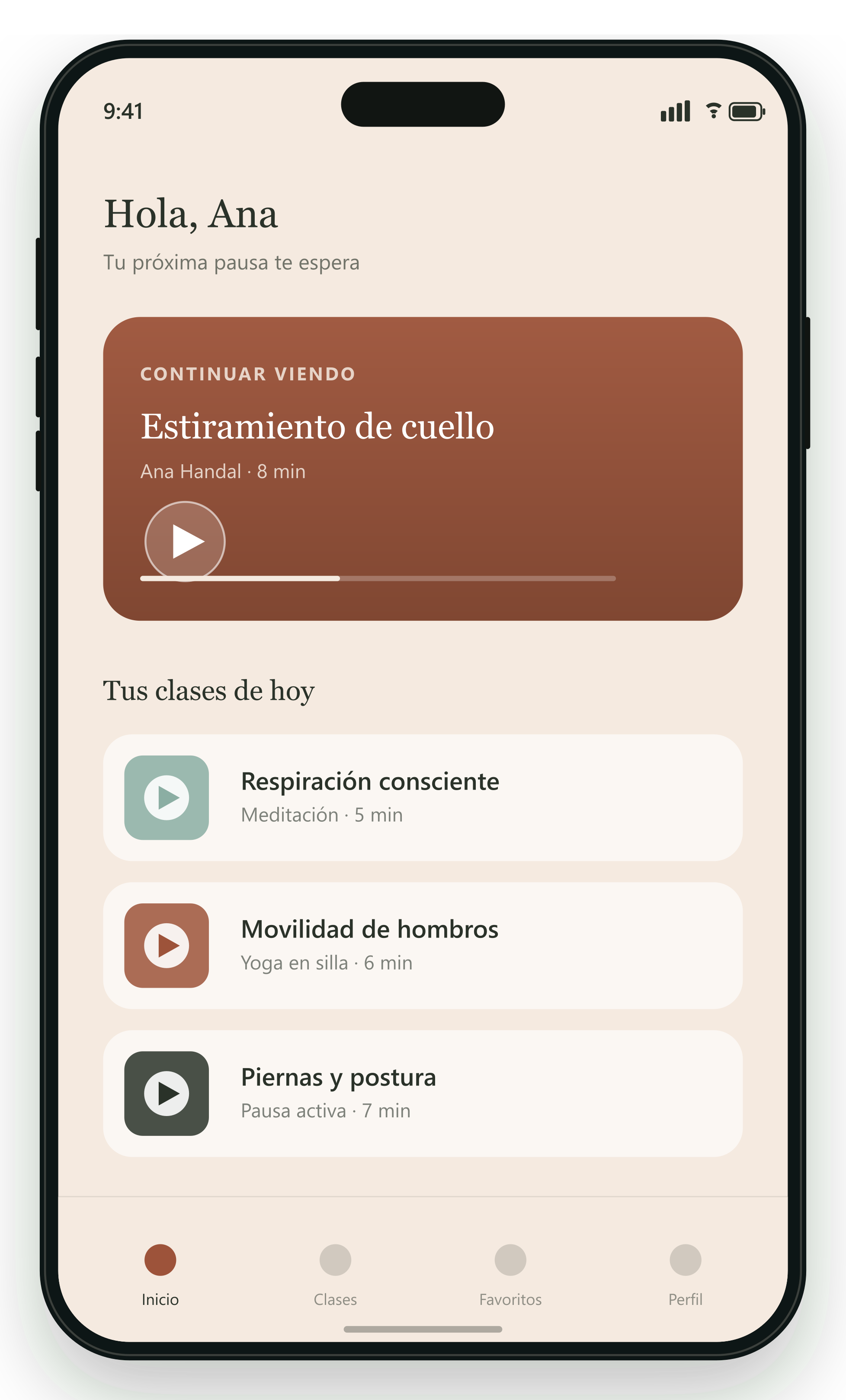 Vista previa de la App Praṇām en iPhone